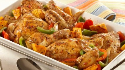 Рецепт запеченной курицы с зимними овощами