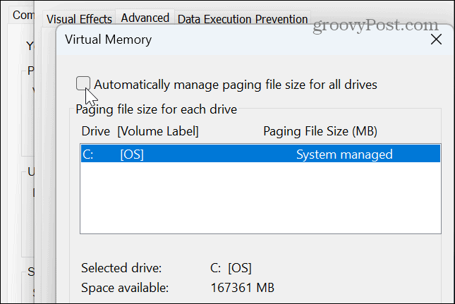 Недостаточно памяти в Windows 