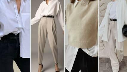 5 различных стилей комбинаций белых рубашек специально для осеннего сезона!