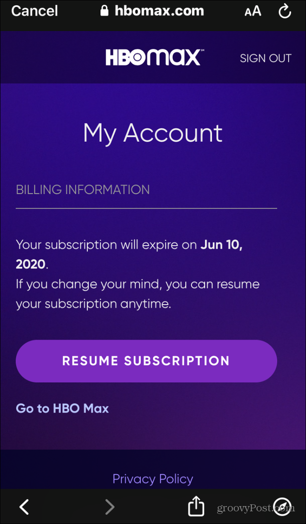  возобновить подписку hbo max