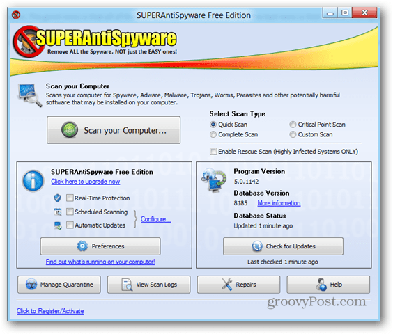 SuperAntiSpyware - отличная утилита для защиты от вредоносных программ