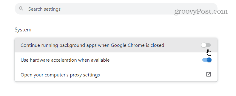 фоновые приложения Chrome