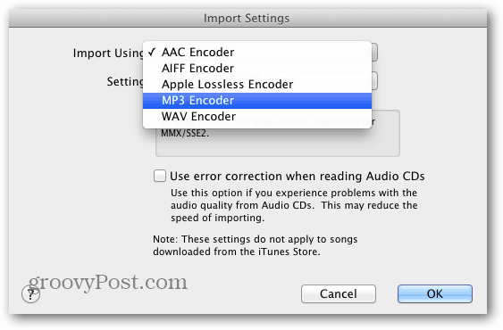 Используйте iTunes для конвертации музыкальных файлов без потерь в AAC или MP3