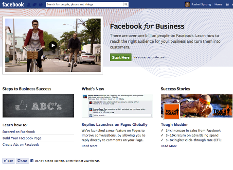 facebook для бизнес-страницы