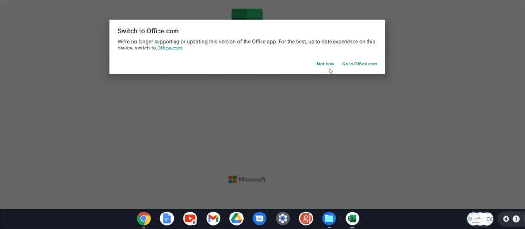 приложение для Android Office Chromebook не поддерживается