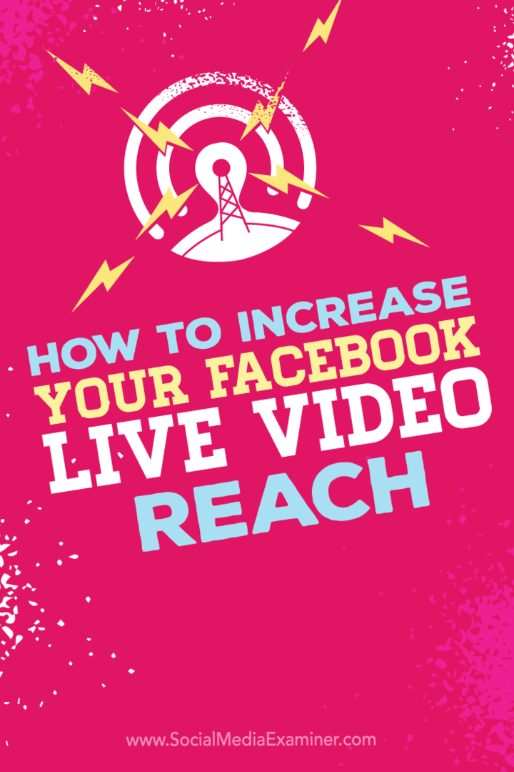 Советы по увеличению охвата ваших видеотрансляций в Facebook Live.