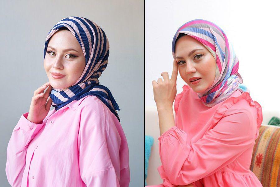 женщины хиджаб плиссированные модели шарфов Mooncorn