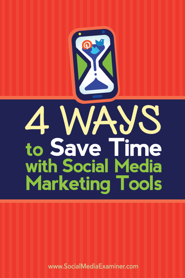 4 способа сэкономить время с помощью инструментов маркетинга в социальных сетях: Social Media Examiner