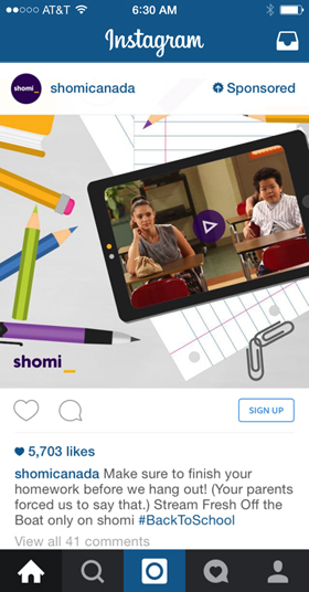 реклама шомиканада в instagram