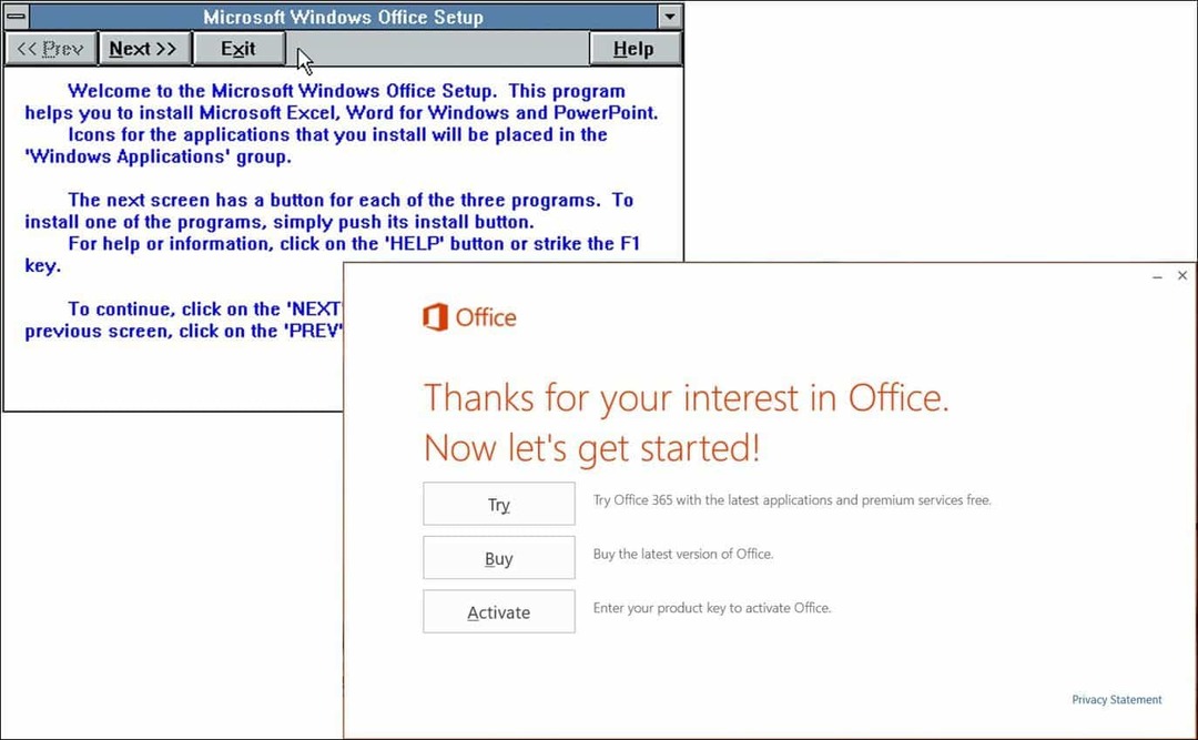 Взгляд на 25 лет Microsoft Office (тогда и сейчас)