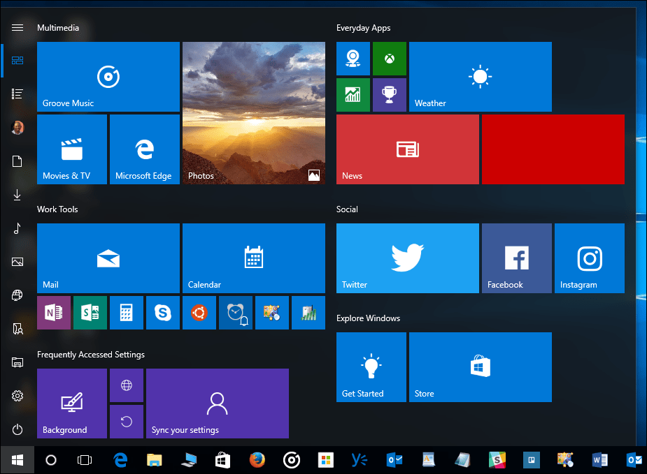 Совет по Windows 10: как скрыть столбец «Все приложения» в меню «Пуск» (обновление для создателей Windows 10)