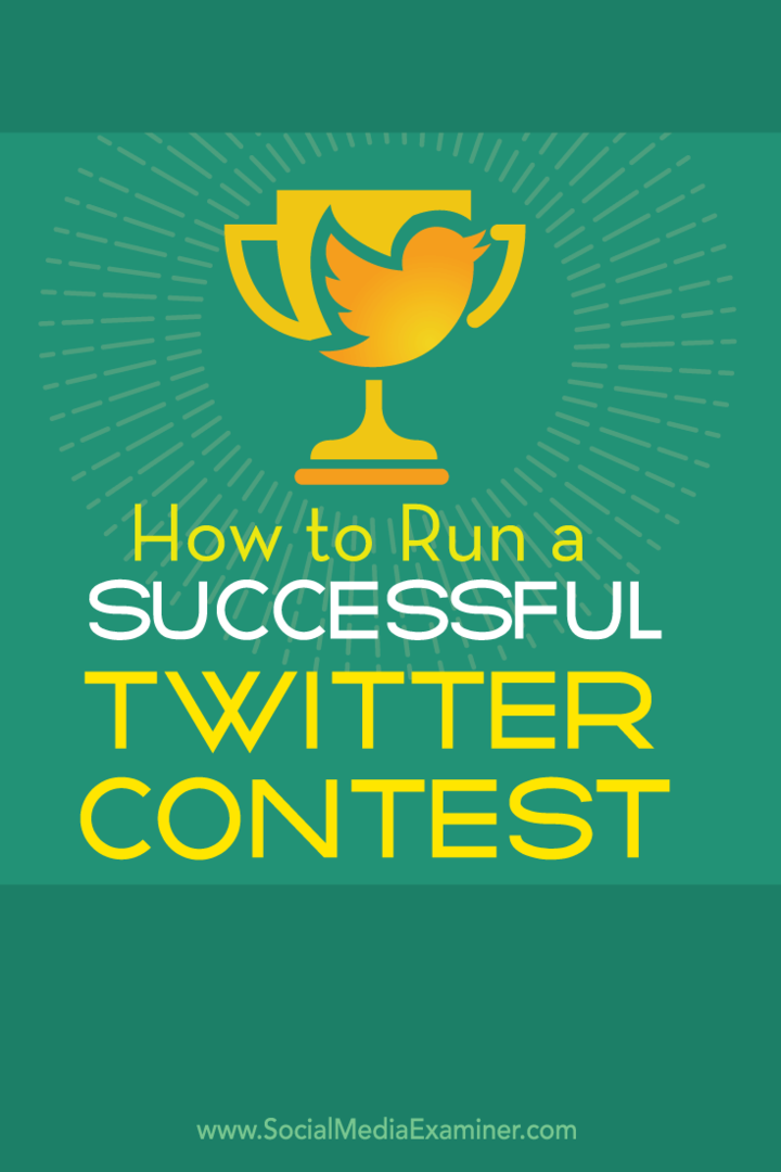 как создать успешный твиттер-конкурс