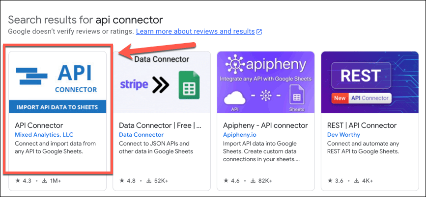 API-коннектор Google Sheets