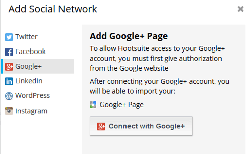 hootsuite добавить сеть