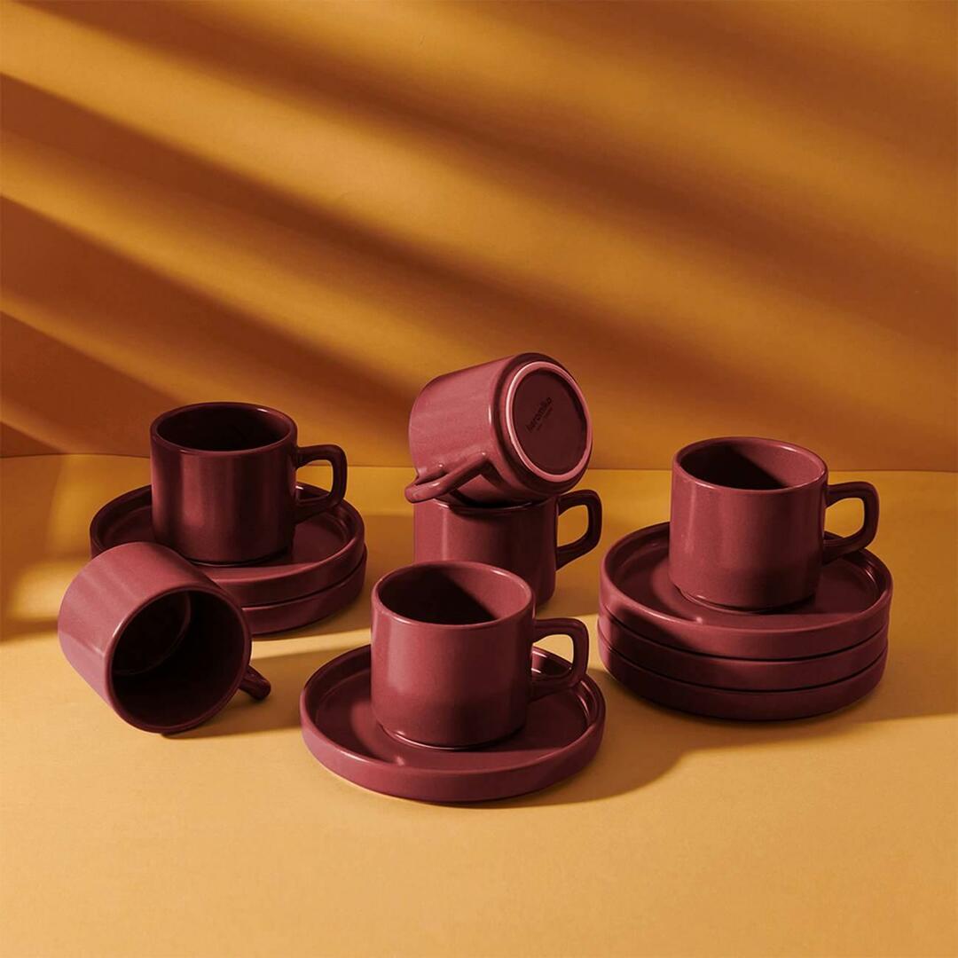 Набор чайных чашек Keramika из 12 предметов
