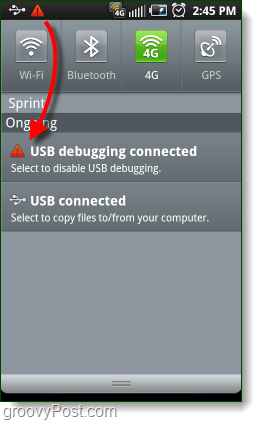 Android USB отладка оповещение о подключении