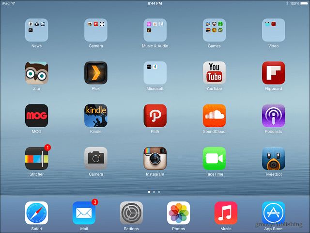 Восстановленный iPad iOS 7