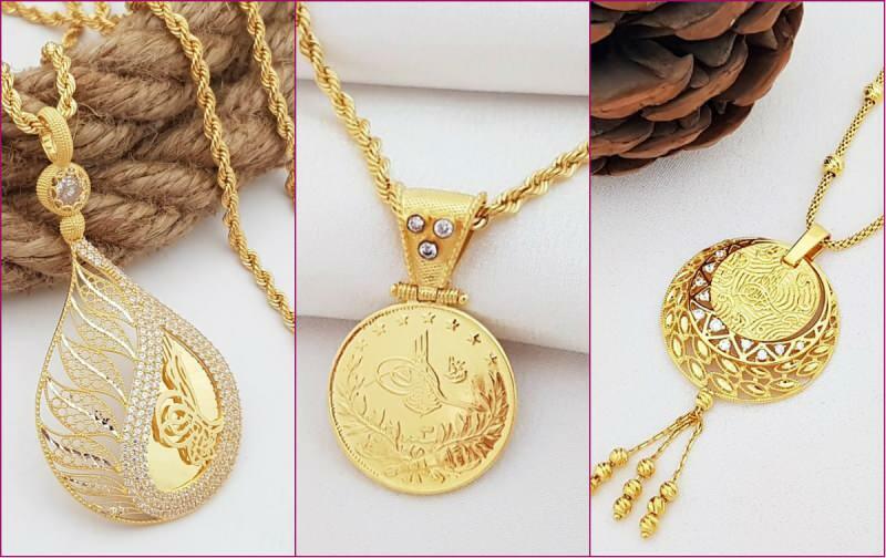 Самые красивые модели золотых ожерелий Tuğra цены на золотые ожерелья 2021 года