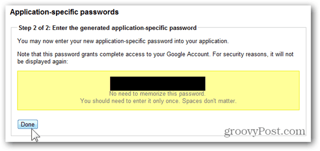 Google одноразовые пароли - скопировать пароль