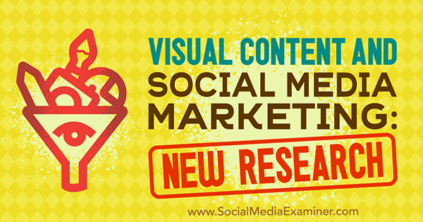 Визуальный контент и маркетинг в социальных сетях: новое исследование Мишель Красняк на сайте Social Media Examiner.
