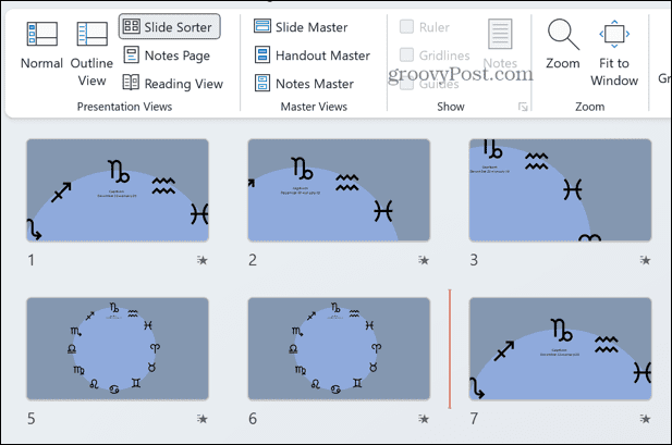 PowerPoint удаленные слайды