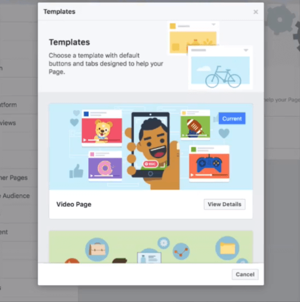 Facebook тестирует новый шаблон видео для Pages, который размещает видео и сообщество в центре внимания на странице создателя, со специальными модулями для таких вещей, как видео и группы.
