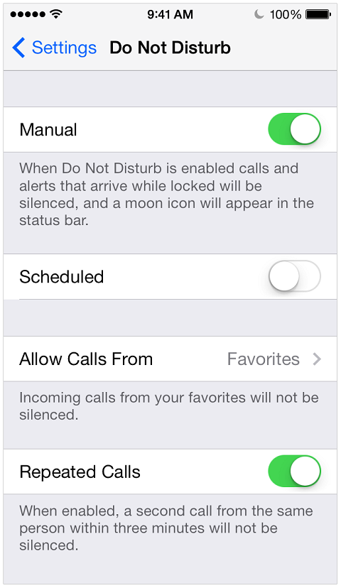 Настройка iPhone «Не беспокоить» позволяет блокировать текстовые сообщения.