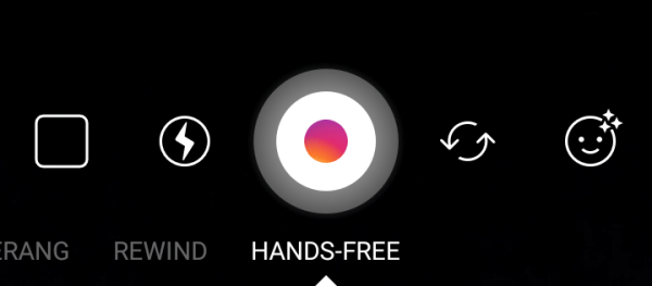 Hands-Free записывает 20 секунд видео одним касанием.