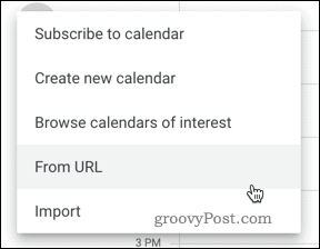 Добавление календаря по URL в Календаре Google