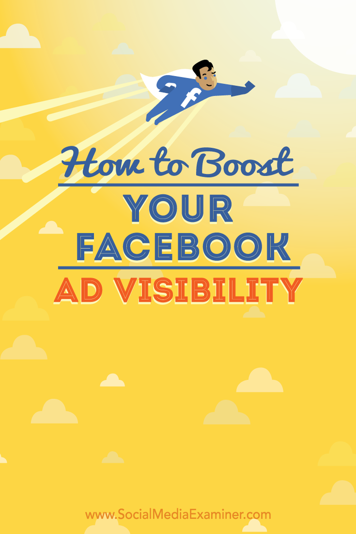 как повысить видимость рекламы в Facebook