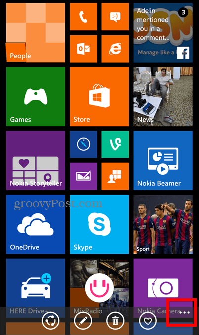 Скриншот блокировки экрана Windows Phone 8.1