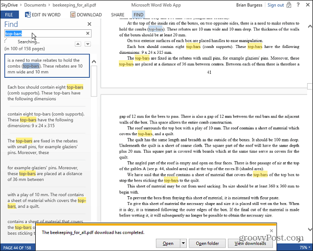 Чтение и редактирование PDF-файлов в Интернете с помощью Microsoft Office Web Apps