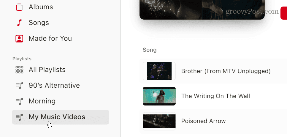 Плейлисты видео в Apple Music