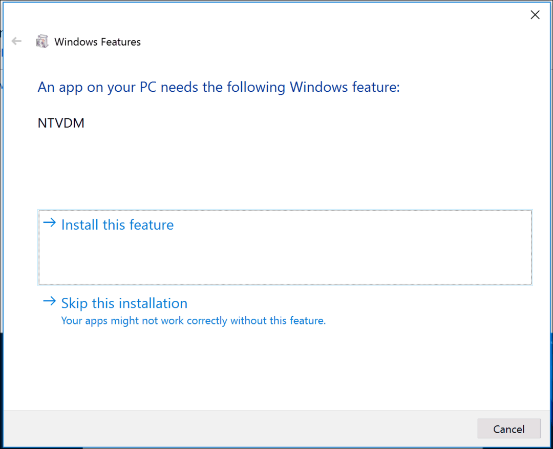 Как включить поддержку 16-битных приложений в Windows 10