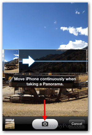 Возьмите iPhone iOS Панорамное фото - Pan Camera
