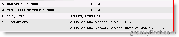 Microsoft Virtual Server 2005 R2 с пакетом обновления 1 (SP1)