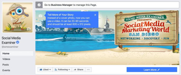 Facebook расширяет возможности загрузки видео в качестве обложек на большее количество страниц. 