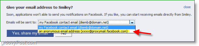 Скриншот спама в электронной почте Facebook - прокси не настроен по умолчанию