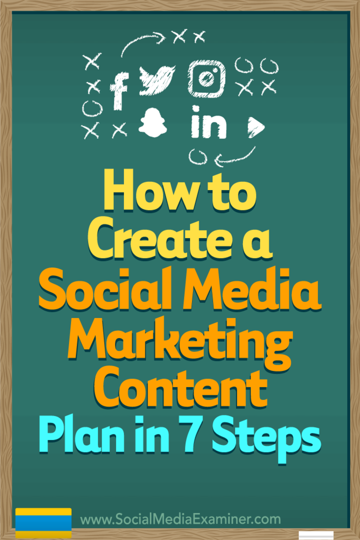 Как создать план контента для маркетинга в социальных сетях за 7 шагов: специалист по социальным медиа