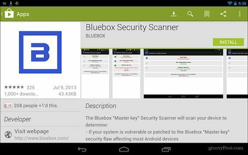 Bluebox Security Scanner проверяет, исправлен ли ваш Android для использования «мастер-ключа»