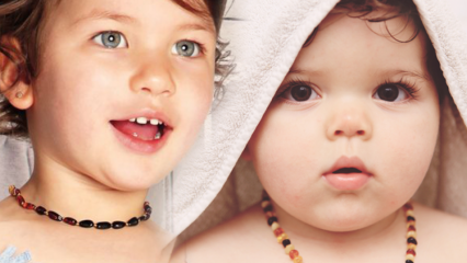 Что такое янтарное ожерелье для младенцев? Польза янтарных ожерелий для малышей