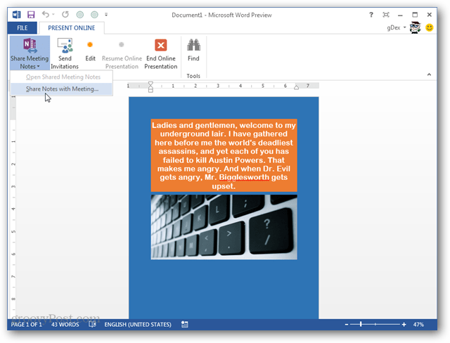 Представьте любой документ Office 2013 или презентацию онлайн мгновенно