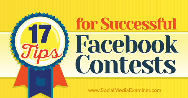 советы для успешных конкурсов в фейсбуке
