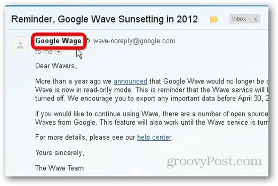 Google Wave машет на прощание 30 апреля