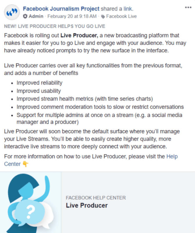 Facebook развертывает Live Producer и делает его поверхностью по умолчанию для управления Live Streams.