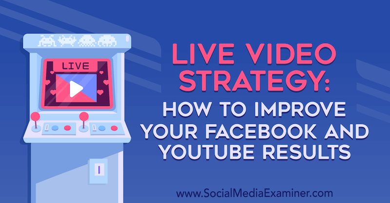 Стратегия живого видео: как улучшить свои результаты на Facebook и YouTube, автор Лурия Петручи в Social Media Examiner.