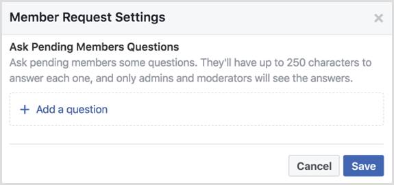 Группа Facebook задает ожидающие вопросы участников