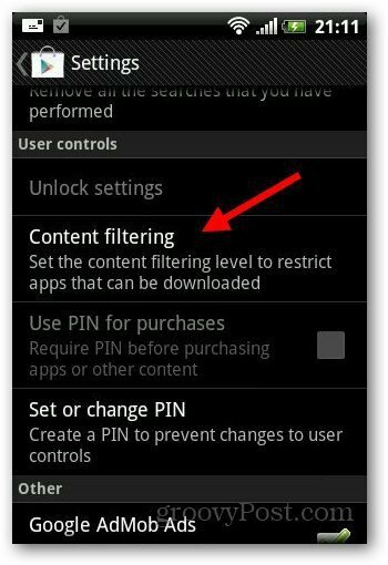 Как добавить пароль к новым покупкам приложений для Android