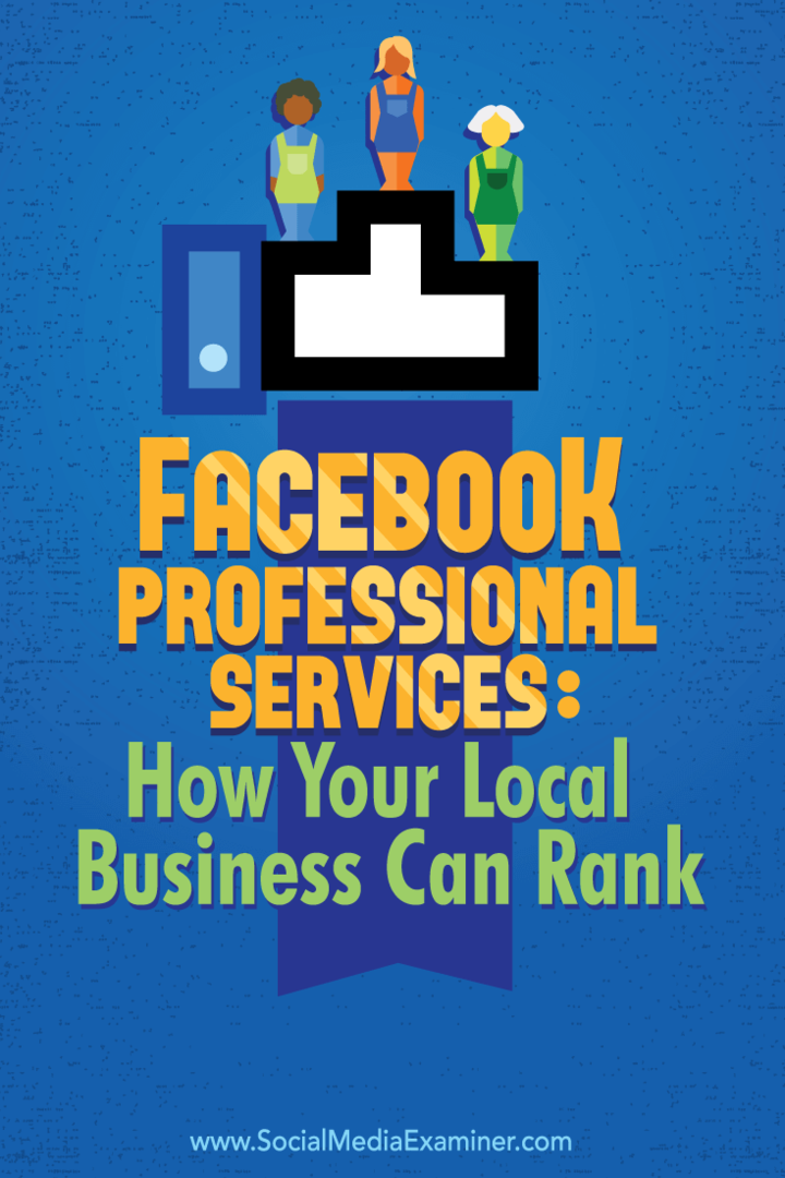 Профессиональные услуги Facebook: рейтинг вашего местного бизнеса: специалист по социальным сетям