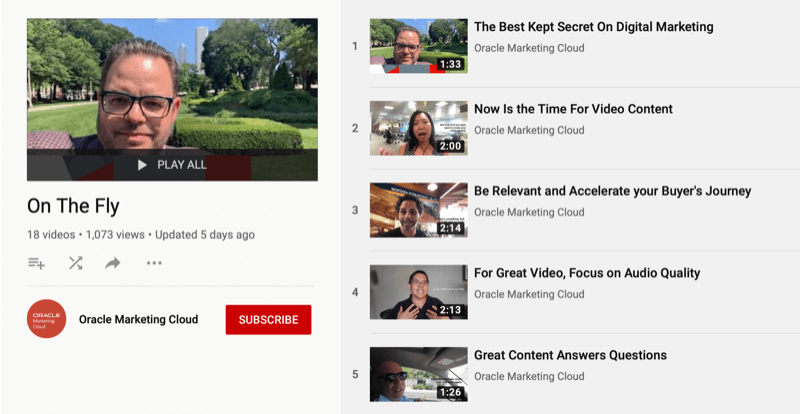 Серия Oracle Marketing Cloud на YouTube "На лету"